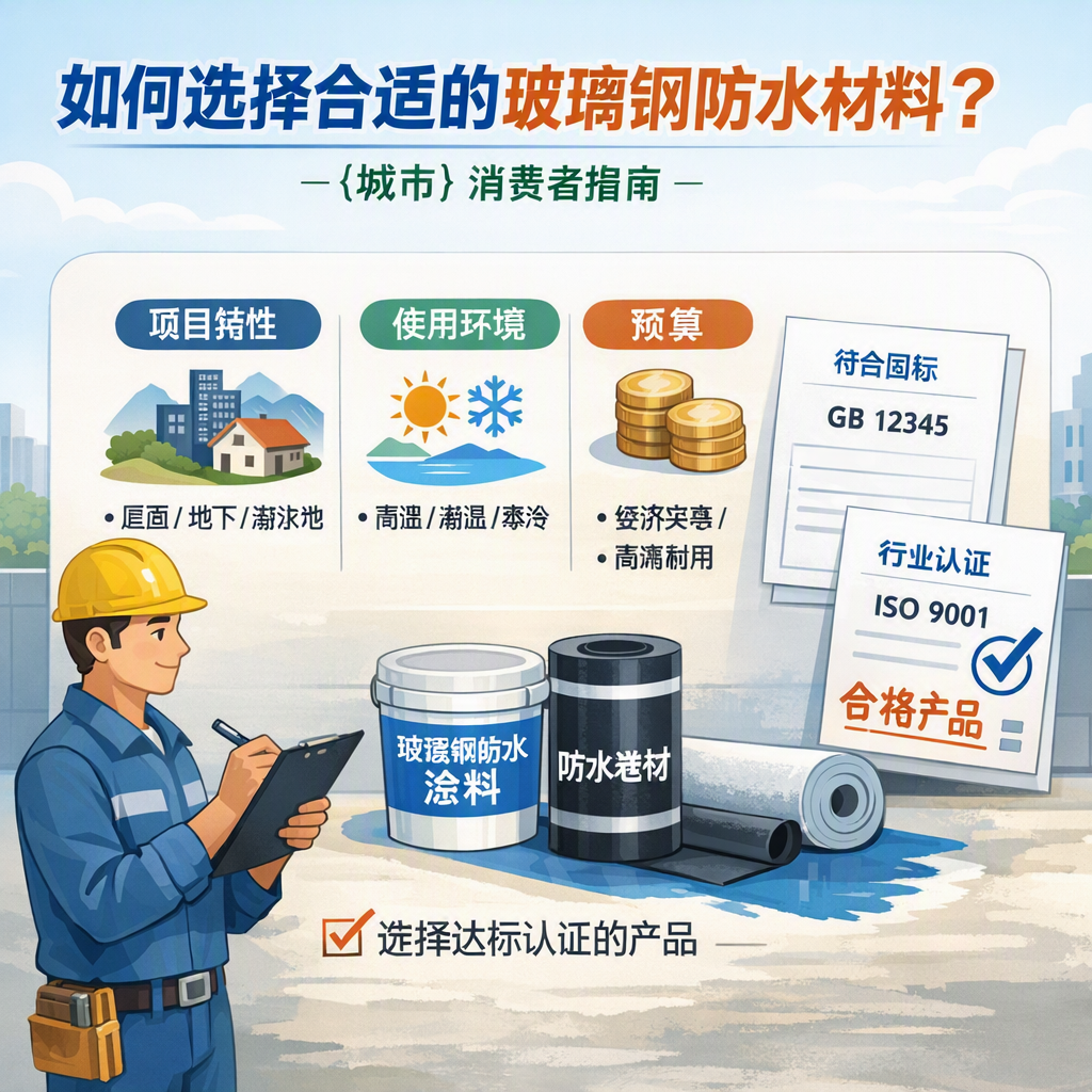 如何判定玻璃钢防水材料的合格标准？ 怒江 消费者指南