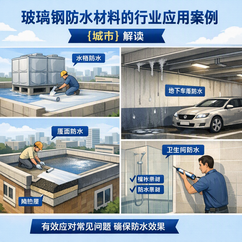 玻璃钢防水材料的行业应用案例,怒江解读